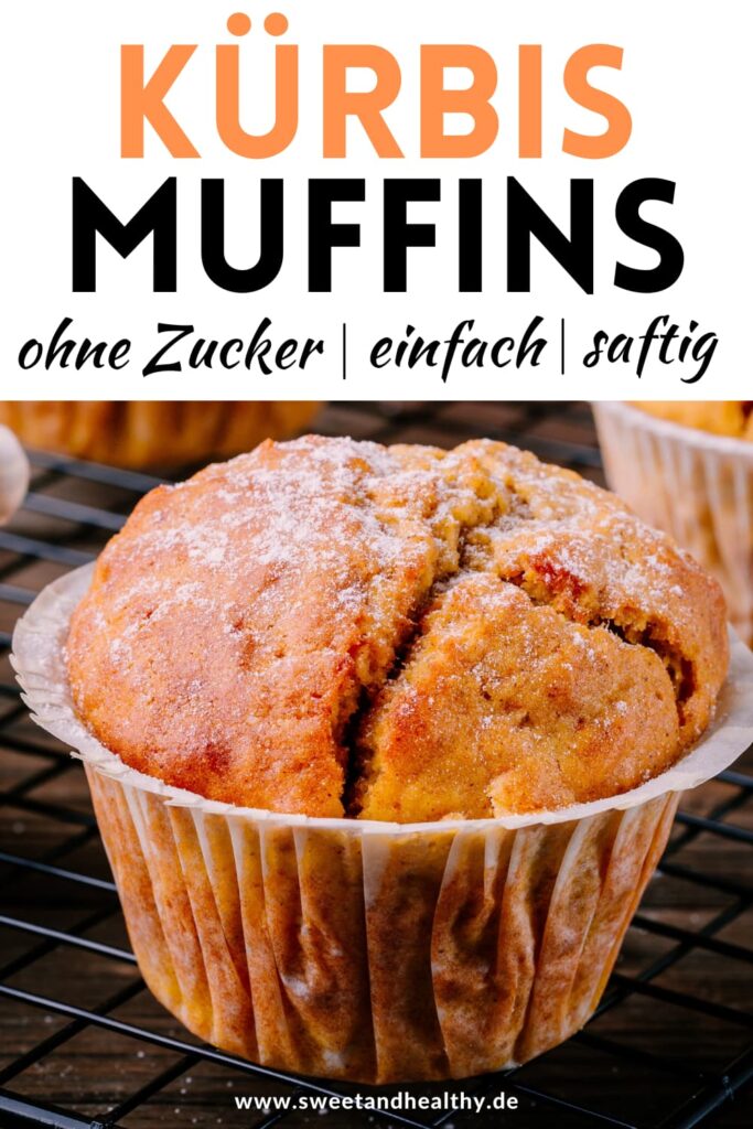 Kürbis Muffins ohne Zucker