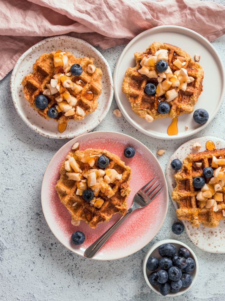 Gesunde Waffeln mit Haferflocken