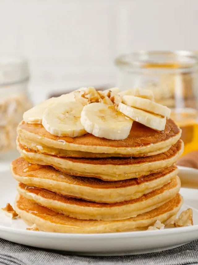 Bananen Haferflocken Pancakes