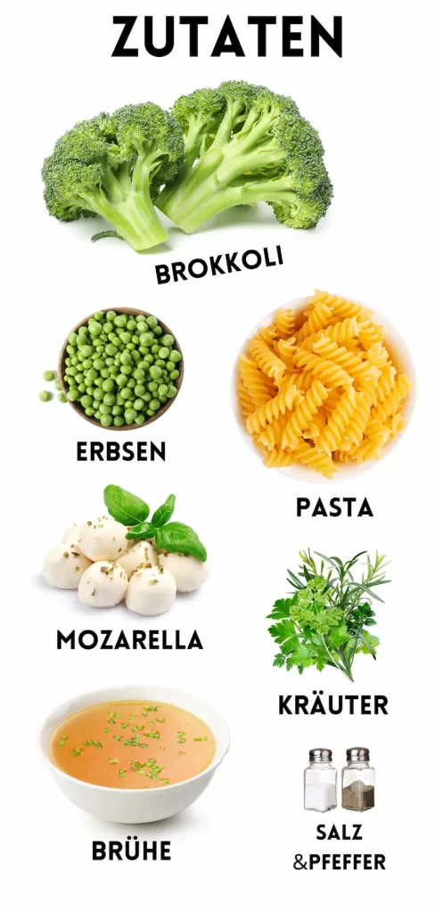 One Pot Pasta Brokkoli Zutaten