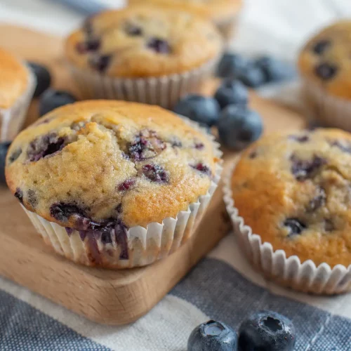 Heidelbeer Muffins mit Quark