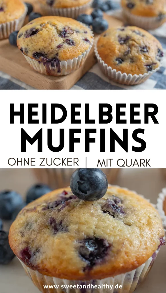 Heidelbeer Muffins mit Quark Pin
