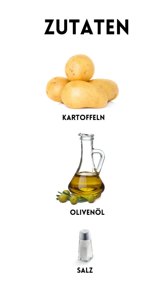 Ofenkartoffeln in der Heißluftfritteuse Zutaten