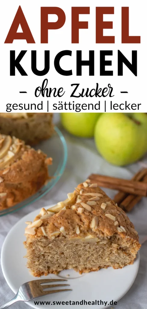 Apfelkuchen ohne Zucker Pin