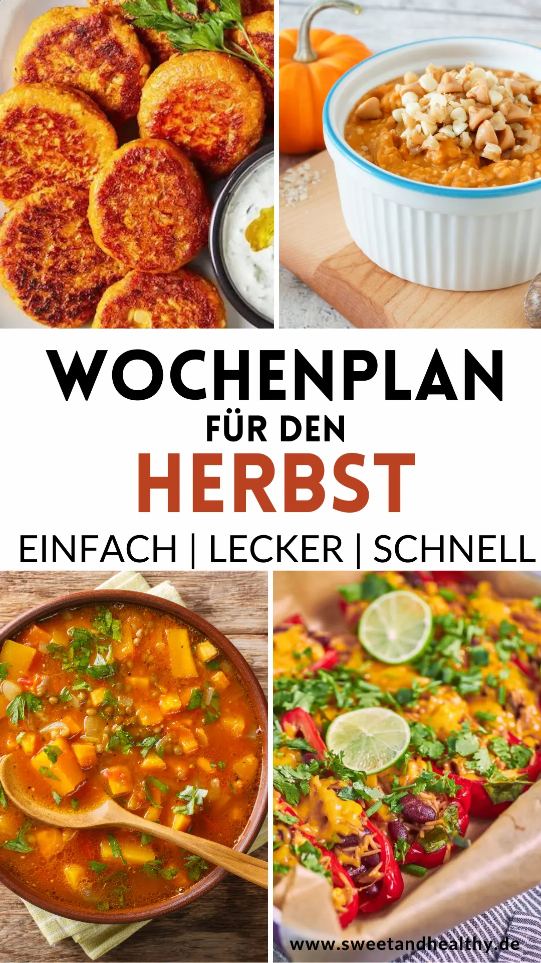 Wochenplan für den Herbst